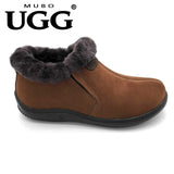 MUBO UGG Home Slipper Premium Sheepskin Shoes Antislip TPR Sole SN1006 - UGGFace