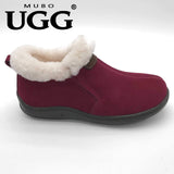 MUBO UGG Home Slipper Premium Sheepskin Shoes Antislip TPR Sole SN1006 - UGGFace