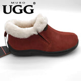 MUBO UGG Home Slipper Premium Sheepskin Shoes Antislip TPR Sole SN1006 - UGGFace