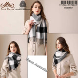 POSH FLEECE Pure Wool Scarf with Fringe Wrap 170CM x 30CM Soft Fashion Warm Scarves SGB10067 - UGGFace