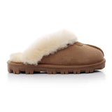 LADIES SLIPPERS DOUBLE FACE AUSTRALIA PREMIUM SHEEPSKIN FUR SCUFFMUBO UGG SW1200 - UGGFace