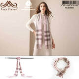 POSH FLEECE Pure Wool Scarf with Fringe Wrap 170CM x 30CM Soft Fashion Warm Scarves SGB10004 - UGGFace