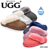 LADIES SLIPPERS DOUBLE FACE AUSTRALIA PREMIUM SHEEPSKIN FUR SCUFFMUBO UGG SW1200 - UGGFace