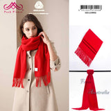 POSH FLEECE Pure Wool Scarf with Fringe Wrap 170CM x 30CM Soft Fashion Warm Scarves SDA10002 - UGGFace