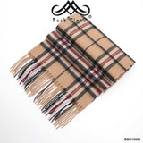 POSH FLEECE Pure Wool Scarf with Fringe Wrap 170CM x 30CM Soft Fashion Warm Scarves SGB10001 - UGGFace