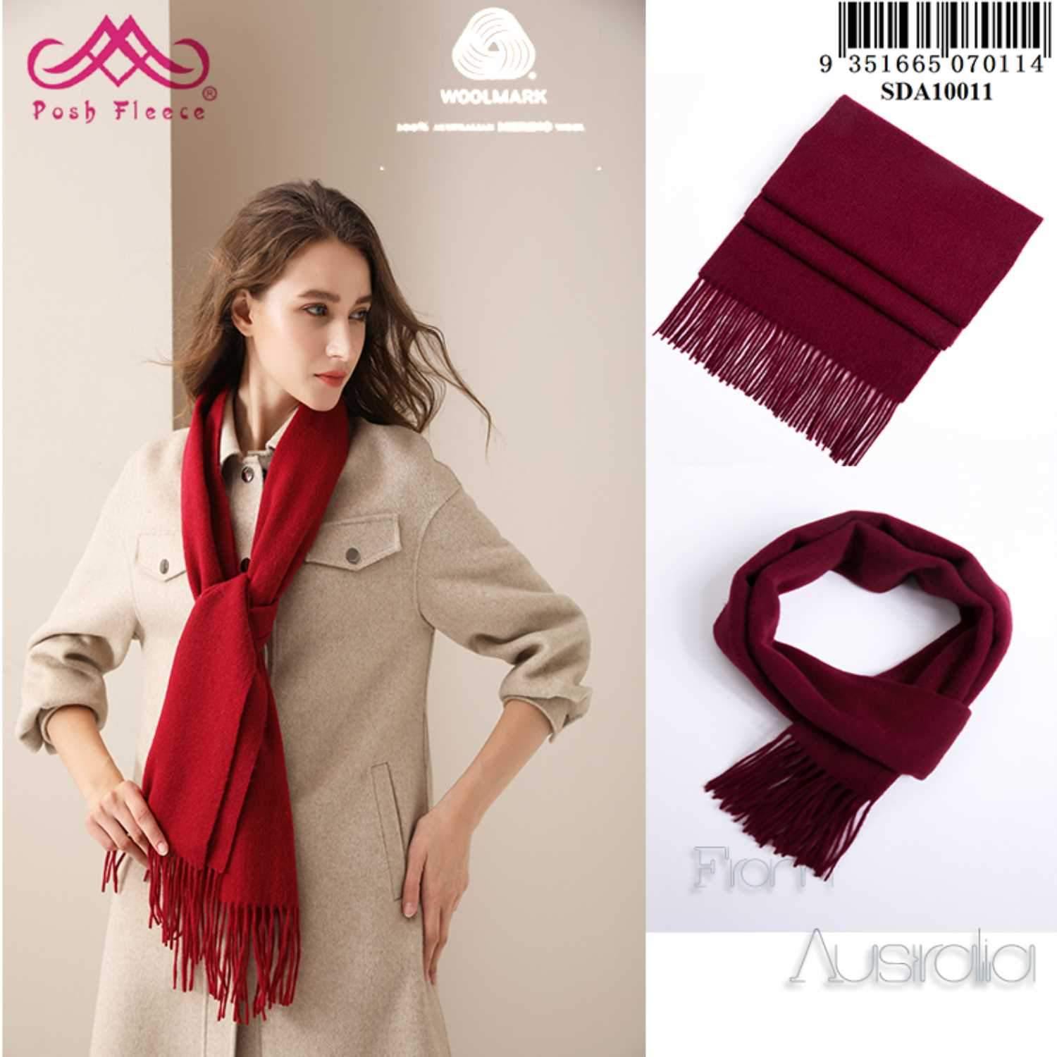 Scarves Australia - Red Wine Scarf Cashmere Shawl