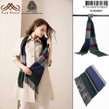 POSH FLEECE Pure Wool Scarf with Fringe Wrap 170CM x 30CM Soft Fashion Warm Scarves SGB10069 - UGGFace