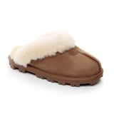 LADIES SLIPPERS DOUBLE FACE AUSTRALIA PREMIUM SHEEPSKIN FUR SCUFFMUBO UGG SW1200 - UGGFace