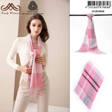 POSH FLEECE Pure Wool Scarf with Fringe Wrap 170CM x 30CM Soft Fashion Warm Scarves SGB10068 - UGGFace