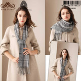 POSH FLEECE Pure Wool Scarf with Fringe Wrap 170CM x 30CM Soft Fashion Warm Scarves SGB10036 - UGGFace