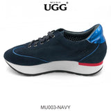 MUBO UGG Women Trendy Leather Sneaker