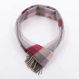 POSH FLEECE Pure Wool Scarf with Fringe Wrap 170CM x 30CM Soft Fashion Warm Scarves SGB10056 - UGGFace