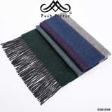 POSH FLEECE Pure Wool Scarf with Fringe Wrap 170CM x 30CM Soft Fashion Warm Scarves SGB10069 - UGGFace