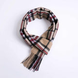 POSH FLEECE Pure Wool Scarf with Fringe Wrap 170CM x 30CM Soft Fashion Warm Scarves SGB10001 - UGGFace