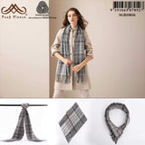 POSH FLEECE Pure Wool Scarf with Fringe Wrap 170CM x 30CM Soft Fashion Warm Scarves SGB10036 - UGGFace