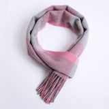 POSH FLEECE Pure Wool Scarf with Fringe Wrap 170CM x 30CM Soft Fashion Warm Scarves SGB10068 - UGGFace