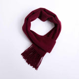 POSH FLEECE Pure Wool Scarf with Fringe Wrap 170CM x 30CM Soft Fashion Warm Scarves SDA10011 - UGGFace