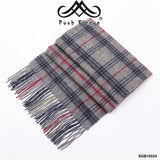 POSH FLEECE Pure Wool Scarf with Fringe Wrap 170CM x 30CM Soft Fashion Warm Scarves SGB10024 - UGGFace