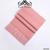 POSH FLEECE Pure Wool Scarf with Fringe Wrap 170CM x 30CM Soft Fashion Warm Scarves SDA10008 - UGGFace