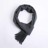 POSH FLEECE Pure Wool Scarf with Fringe Wrap 170CM x 30CM Soft Fashion Warm Scarves SDA10004 - UGGFace