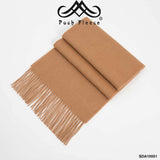 POSH FLEECE Pure Wool Scarf with Fringe Wrap 170CM x 30CM Soft Fashion Warm Scarves SDA10001 - UGGFace