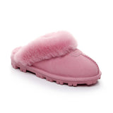 LADIES SLIPPERS DOUBLE FACE AUSTRALIA PREMIUM SHEEPSKIN FUR SCUFFMUBO UGG SW1200 - UGGFace