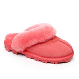 LADIES SLIPPERS DOUBLE FACE AUSTRALIA PREMIUM SHEEPSKIN FUR SCUFFMUBO UGG SW1200 - UGGFace