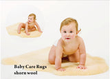 Baby Lambskin Sheepskin Rug (Gold/Ivory) Australian Eco-Tan Sanitized - UGGFace