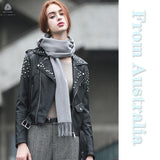 100%  Wool Scarf Grey WJ1MCS003 S：180*30 Buy Two Third Free - UGGFace