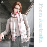 100%  Wool Scarf Check WJ1MDG009 S: 180*30 Buy Two Third Free - UGGFace