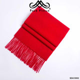 POSH FLEECE Pure Wool Scarf with Fringe Wrap 170CM x 30CM Soft Fashion Warm Scarves SDA10002 - UGGFace