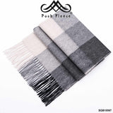 POSH FLEECE Pure Wool Scarf with Fringe Wrap 170CM x 30CM Soft Fashion Warm Scarves SGB10067 - UGGFace