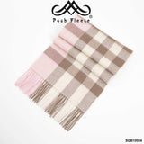 POSH FLEECE Pure Wool Scarf with Fringe Wrap 170CM x 30CM Soft Fashion Warm Scarves SGB10004 - UGGFace