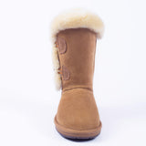 UGG 0188 Classic 2 Buttons Shark Boots Premium Australian Sheepskin Snow Boots - UGGFace