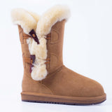 UGG 0188 Classic 2 Buttons Shark Boots Premium Australian Sheepskin Snow Boots - UGGFace