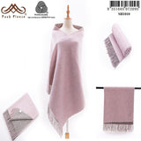 SH1010 Posh Fleece Australian Merino Wool Blend Shawl 200CM x 70CM Soft Fashion Warm - UGGFace