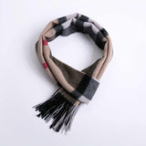 POSH FLEECE Pure Wool Scarf with Fringe Wrap 170CM x 30CM Soft Fashion Warm Scarves SGB10009 - UGGFace