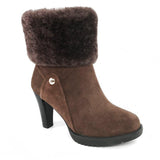 SW1573 Mubo UGG Home BOOTS TPR Sole BROWN Colour Size 35~40 - UGGFace