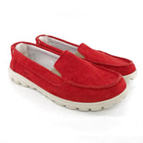 Australian Sheepskin Unisex Casual Flats UGG Moccasin - Red