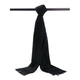 POSH FLEECE Pure Wool Scarf with Fringe Wrap 170CM x 30CM Soft Fashion Warm Scarves SDA10005 - UGGFace