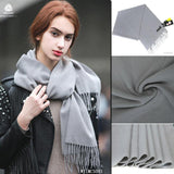 100%  Wool Scarf Grey WJ1MCS003 S：180*30 Buy Two Third Free - UGGFace